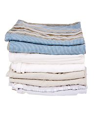 12pc Queen Chambray Matelasse Stripe Comforter & Sheet Bedding Set