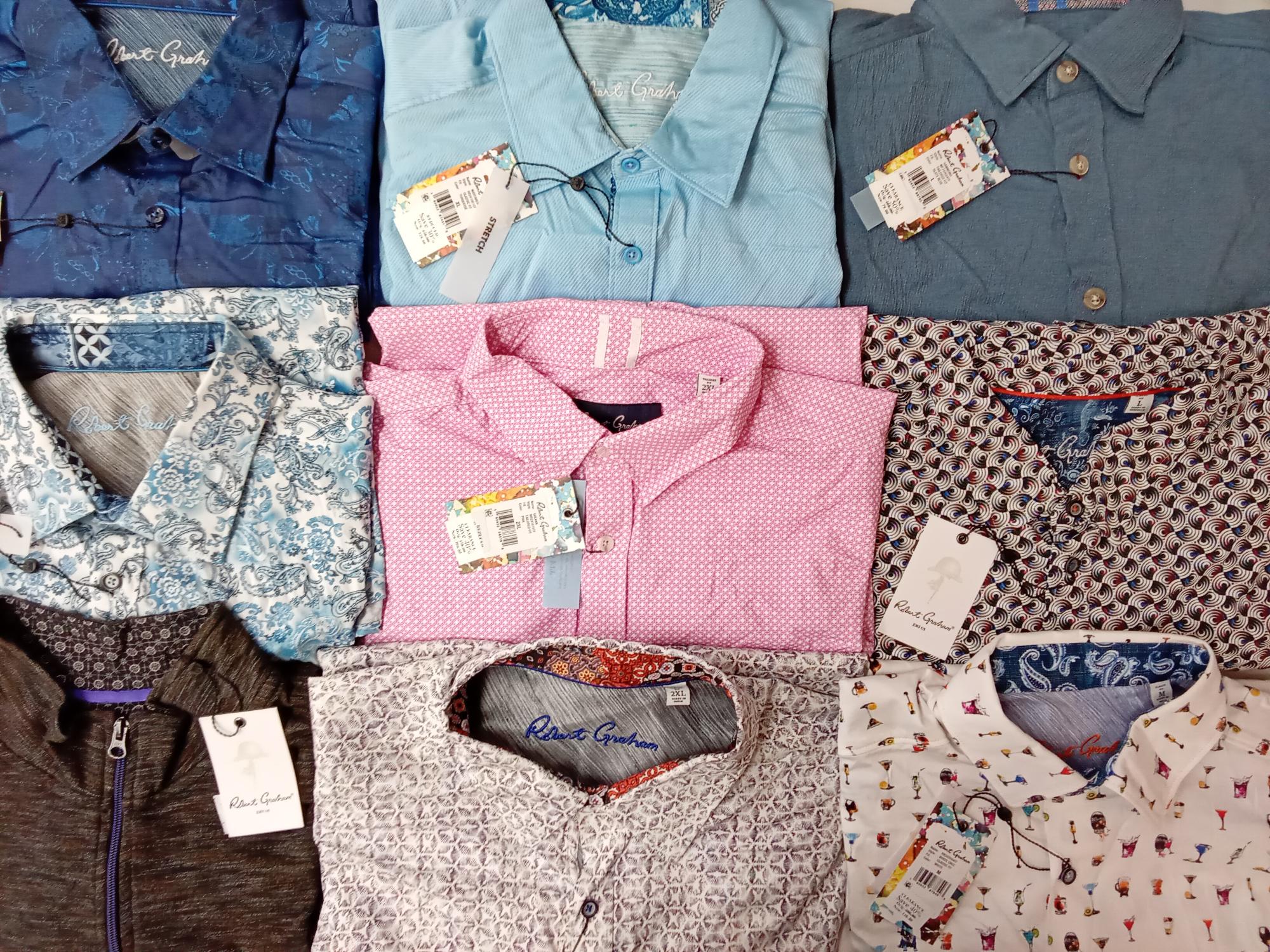 Robert Graham Shirts – High MSRP, SHELF PULLS, 5525063, 23 units, PA