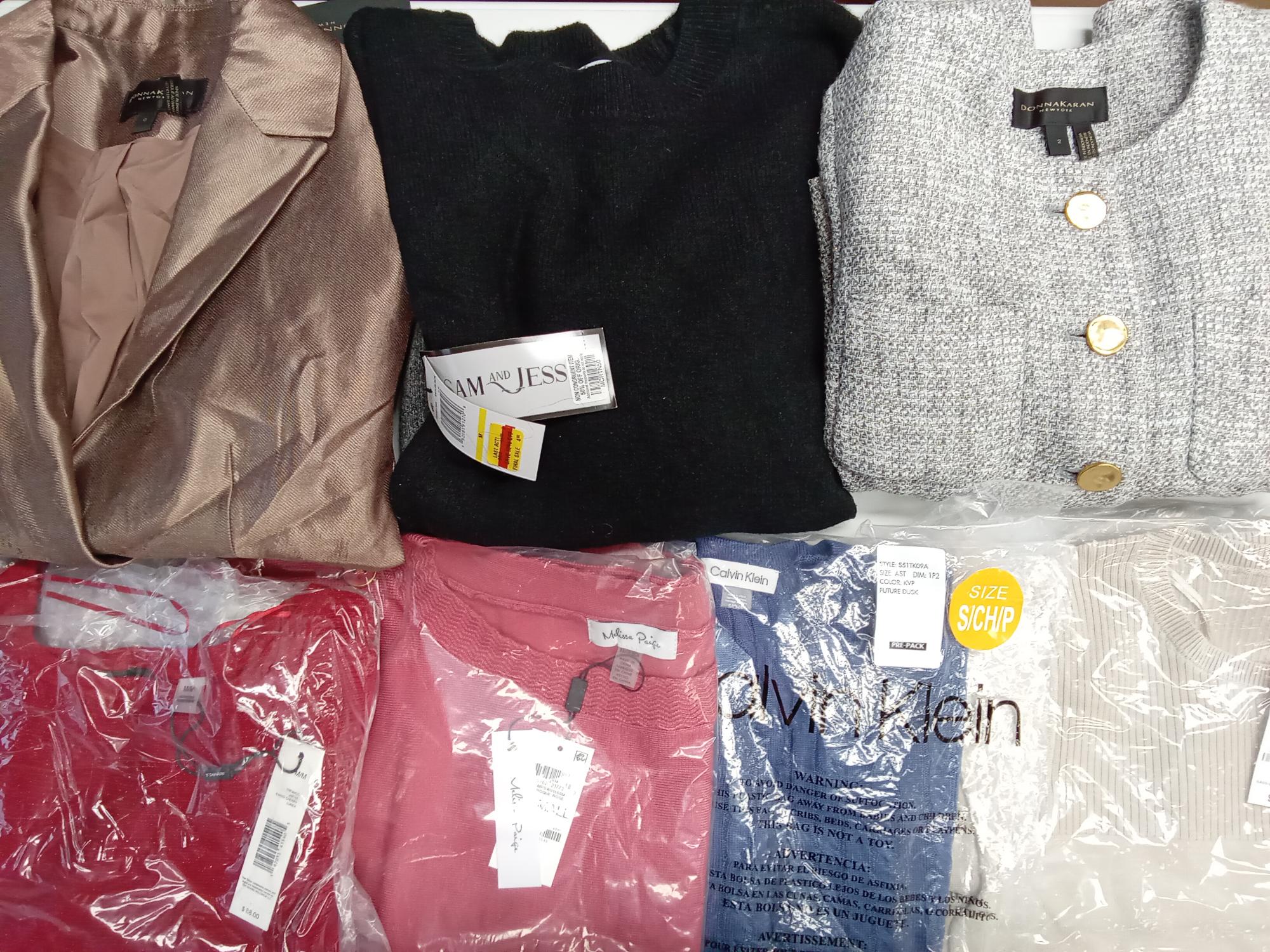 ANNE KLEIN, CALVIN KLEIN, DKNY, DONNA KARAN, MELISSA PAIGE, NY COLLECTION, SAM & JESS, TAHARI, VINCE , SHELF PULLS, 5525186, 20 units, PA